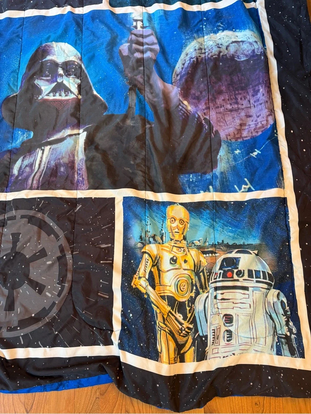 90s Vintage Star Wars Reversible Comforter – Twin/Full